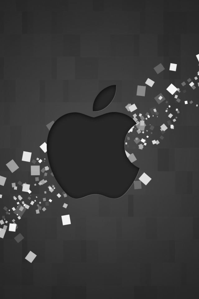640x960 Hi Tech Apple Logo - apple iPhone 4s Wallpaper