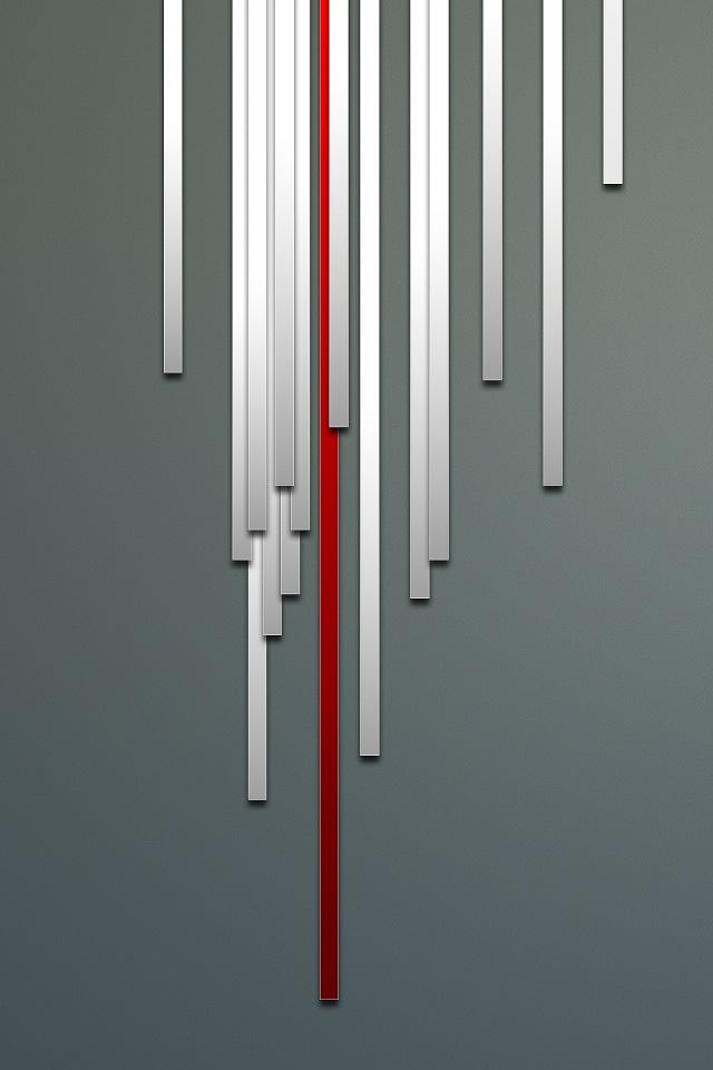 640x960 Red Line - strip iPhone 4s Wallpaper