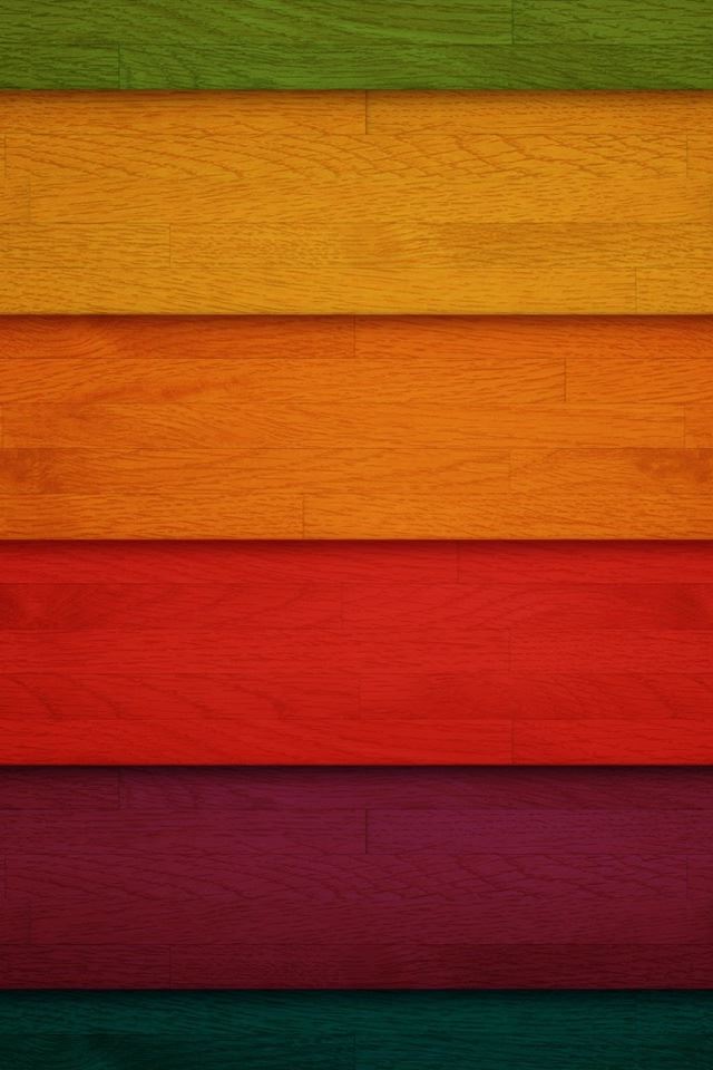640x960 Retro Wood - colorful iPhone 4s Wallpaper