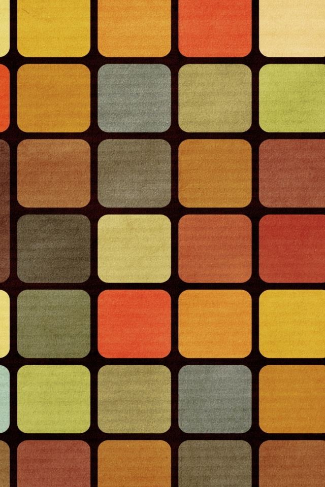 640x960 Rubiks Cube Squares Retro - retro iPhone 4s Wallpaper