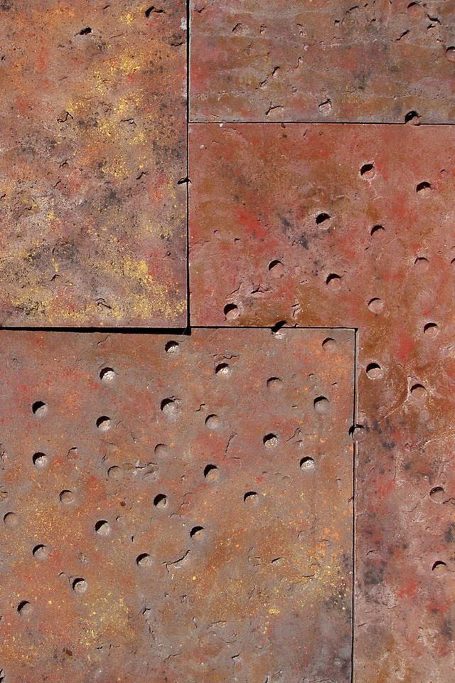 640x960 Wall with holes - orange iPhone 4s Wallpaper