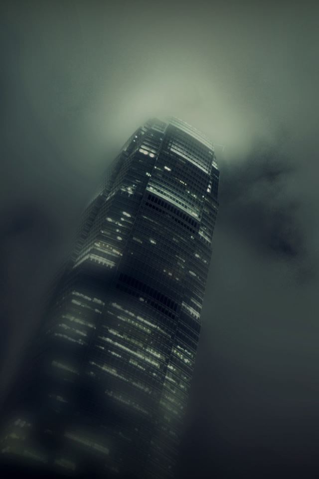 640x960 Skyscrapers At Night 2 - skyscrapers iPhone 4s Wallpaper