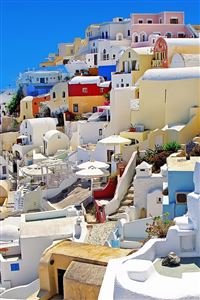 Santorini Oia Greece wallpaper