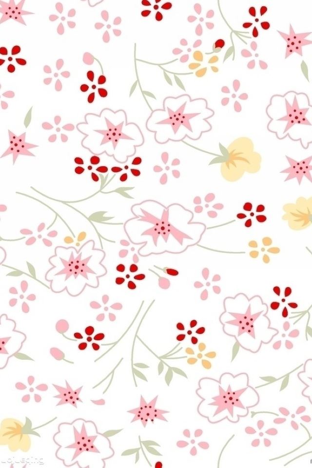 640x960 Small fresh patterns -  iPhone 4s Wallpaper