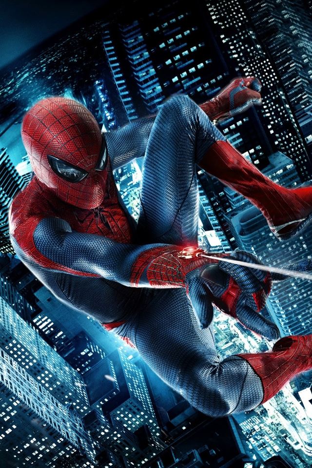 640x960 The Amazing Spiderman 2 - city iPhone 4s Wallpaper