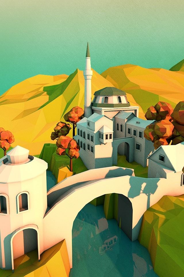 640x960 Castle - bridge iPhone 4s Wallpaper