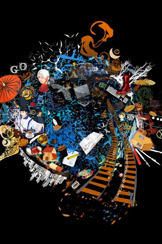 640x960 Welcome To My World - world iPhone 4s Wallpaper