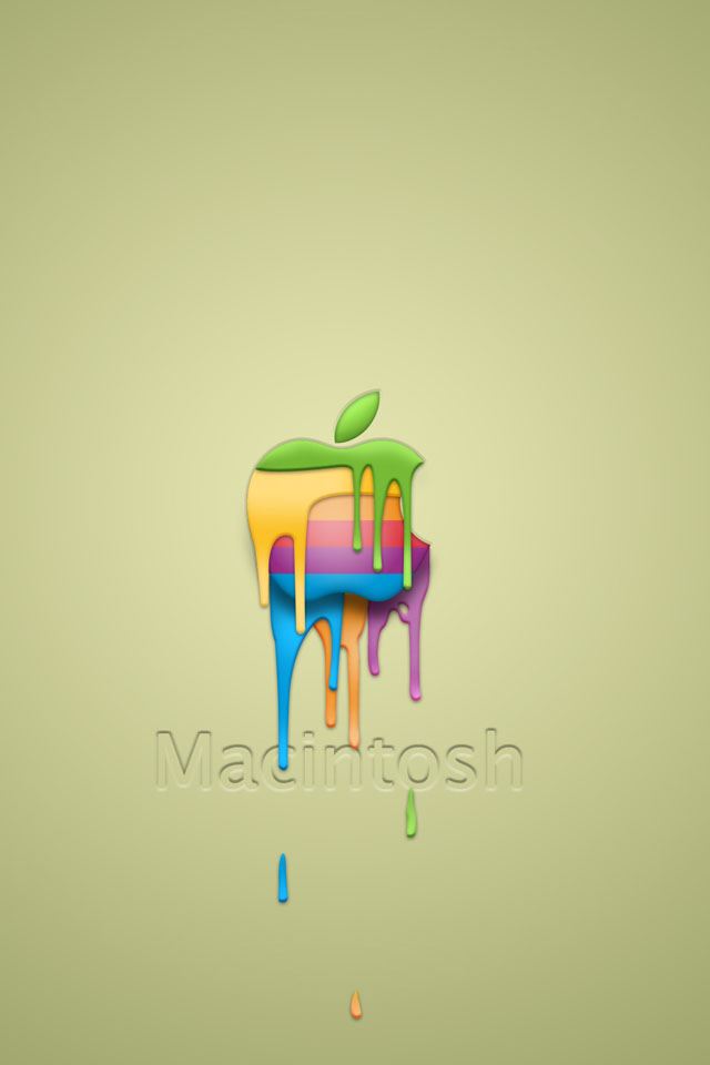 640x960 Apple - drop iPhone 4s Wallpaper