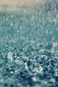 Splashing rain wallpaper