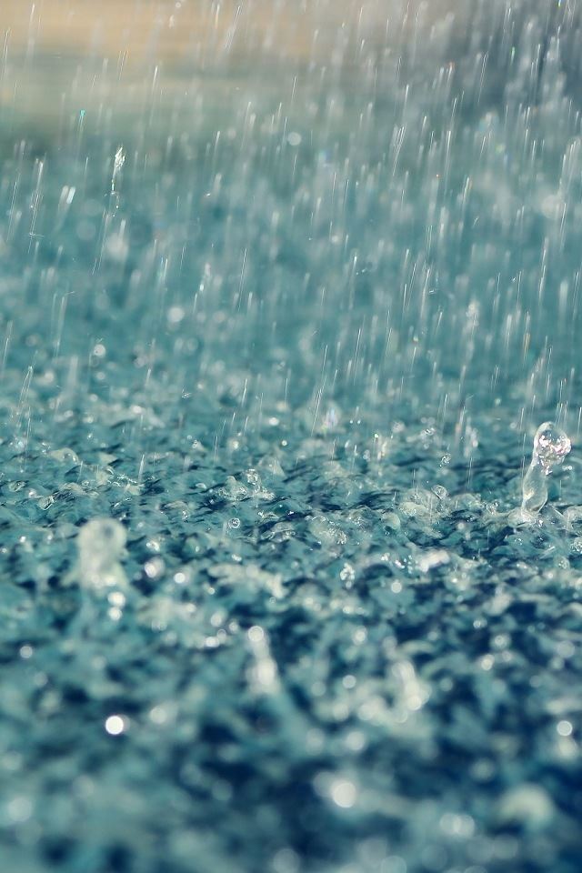 640x960 Splashing rain - drop iPhone 4s Wallpaper