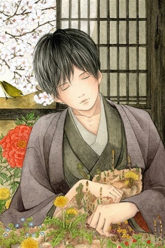 640x960 Kimono Boy - cartoons iPhone 4s Wallpaper