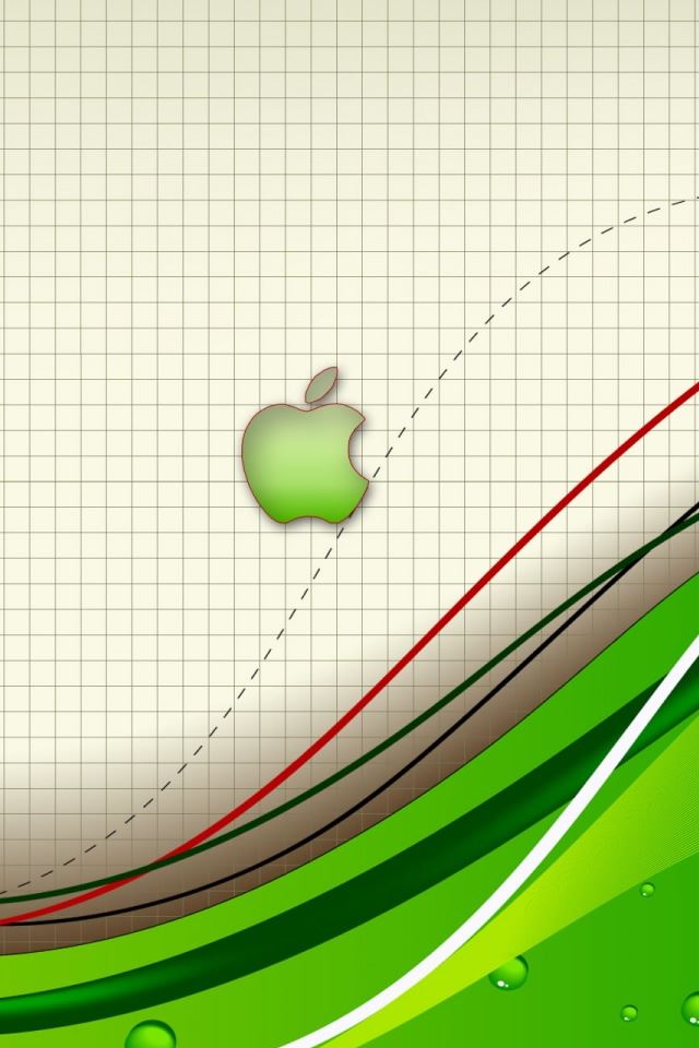 640x960 Eco Apple - logo iPhone 4s Wallpaper