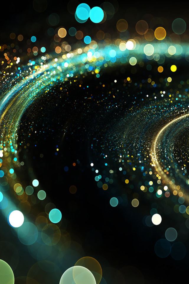 640x960 Glowing Spiral - line iPhone 4s Wallpaper