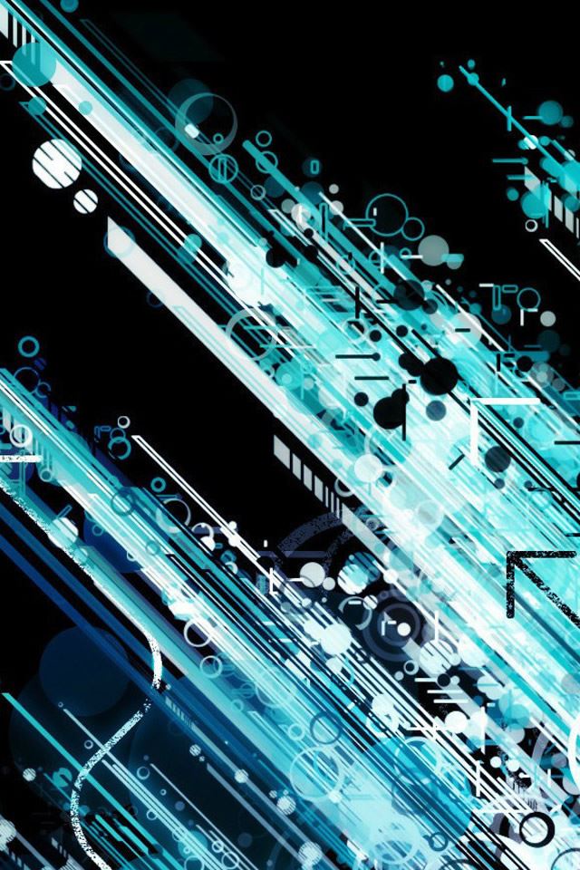640x960 Circles And Lines -  iPhone 4s Wallpaper