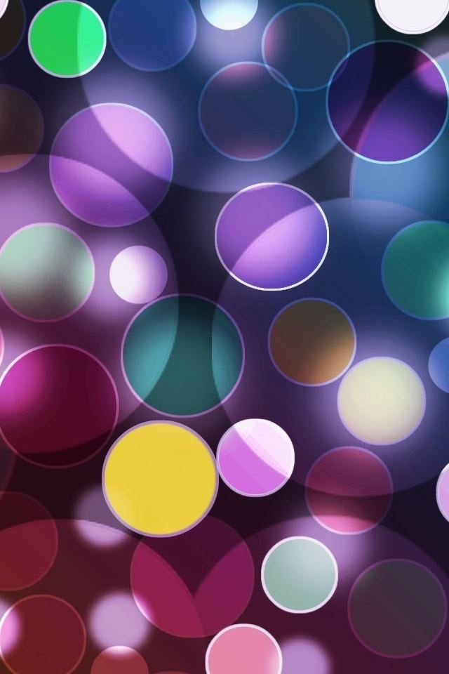 640x960 Colorful Circles - colorful iPhone 4s Wallpaper