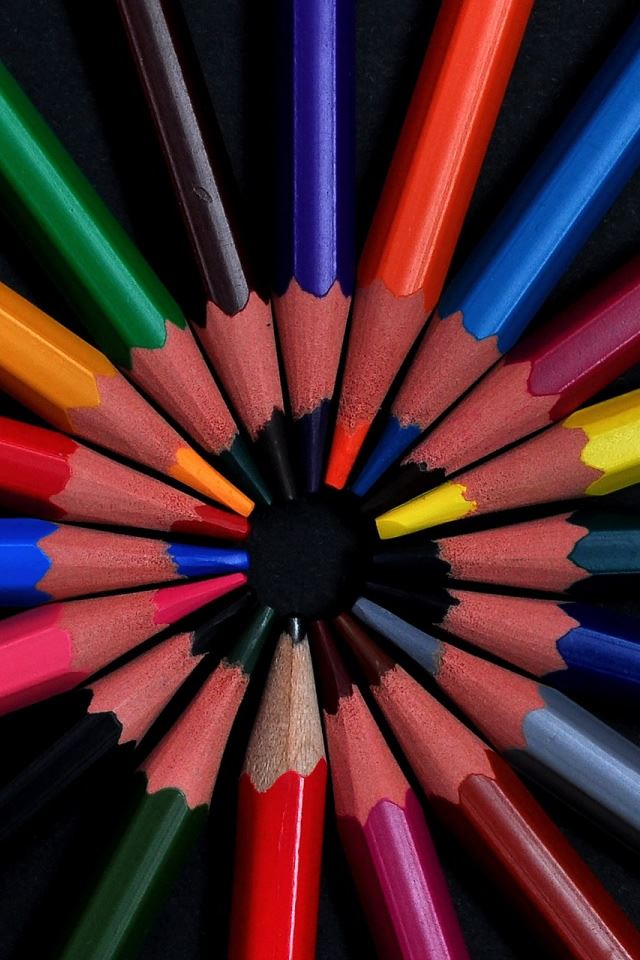 640x960 Crayons 3 - colorful iPhone 4s Wallpaper