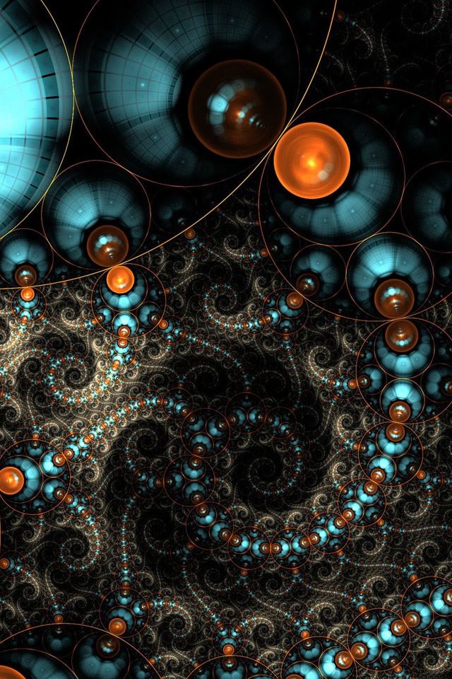 640x960 Fractal Circles - fractal iPhone 4s Wallpaper