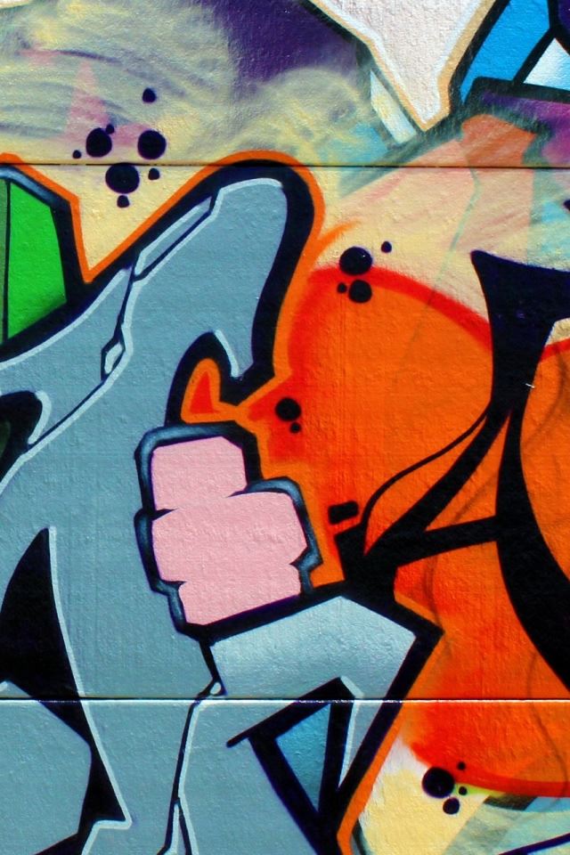 640x960 Graffiti Spain - colorful iPhone 4s Wallpaper