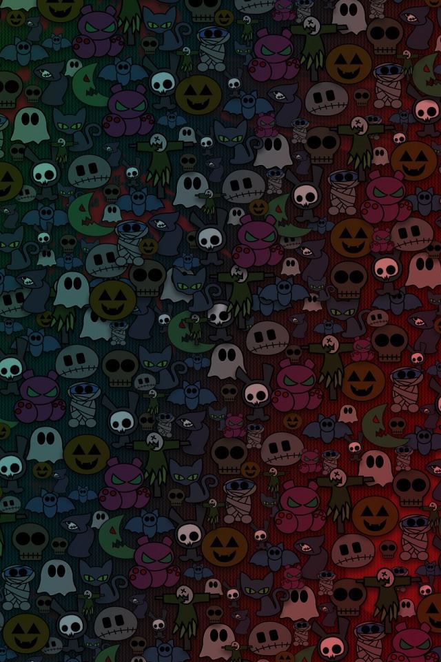 Halloween Monsters iPhone 4s Wallpapers Free Download