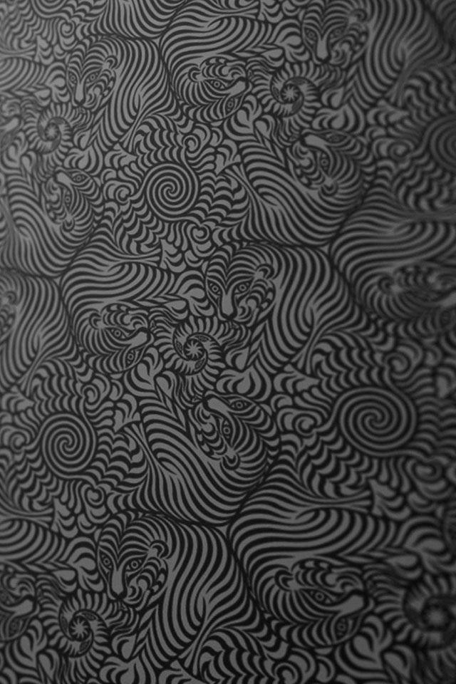 640x960 Texture Black White Patterns Tigers - patterns iPhone 4s Wallpaper