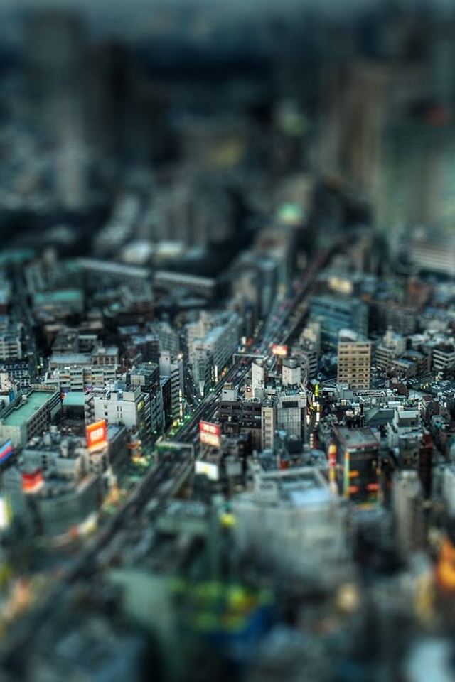 640x960 Dense urban Lens - city iPhone 4s Wallpaper