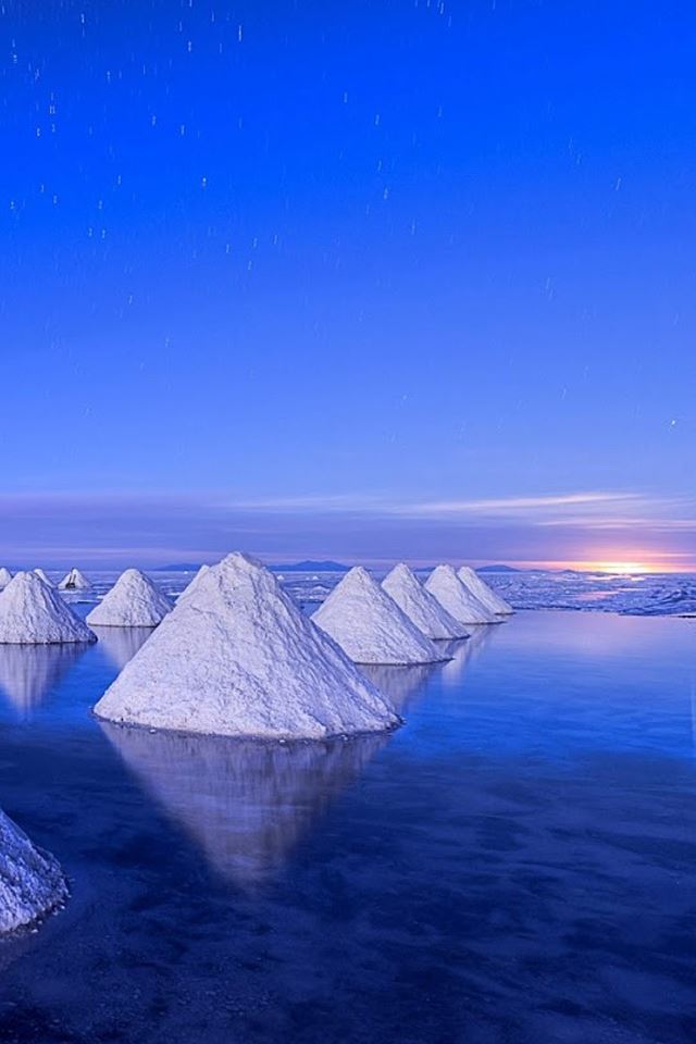 640x960 Sea salt Landscape - salt iPhone 4s Wallpaper