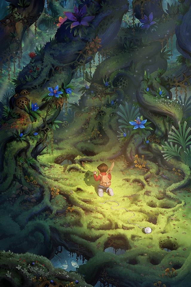 640x960 Fantasy Forest -  iPhone 4s Wallpaper