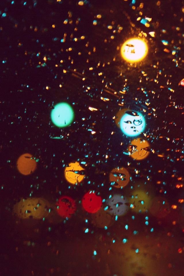 640x960 Rain Drops - circle iPhone 4s Wallpaper