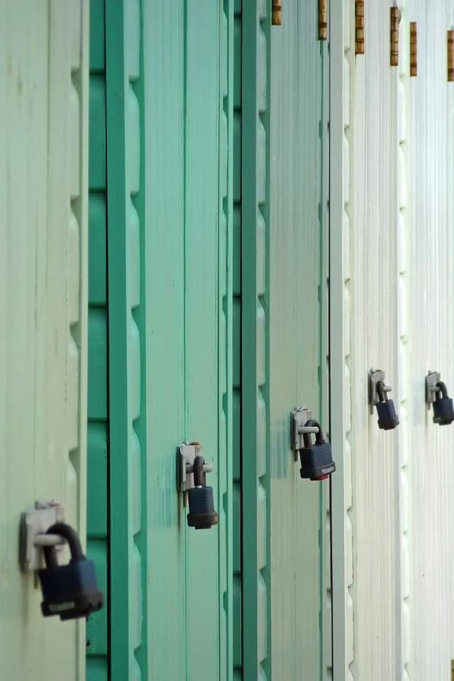 640x960 Unlocked doors - cyan iPhone 4s Wallpaper