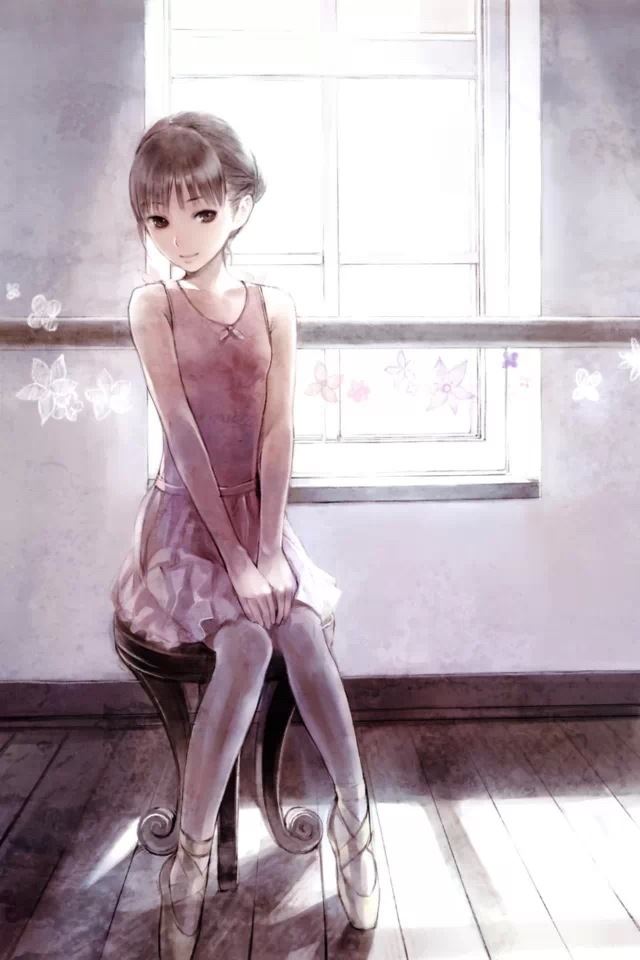640x960 Dancing Girl - window iPhone 4s Wallpaper