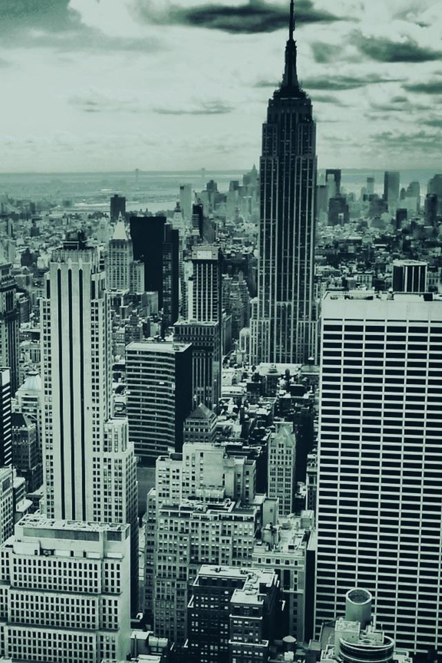 640x960 Black And White New York - city iPhone 4s Wallpaper