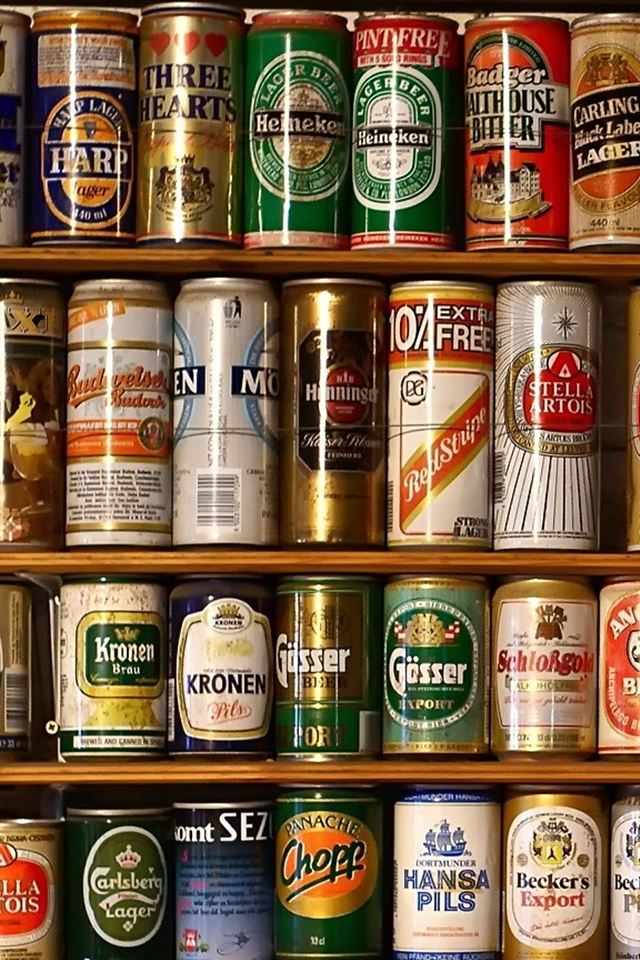 640x960 Beer Cans - colorful iPhone 4s Wallpaper