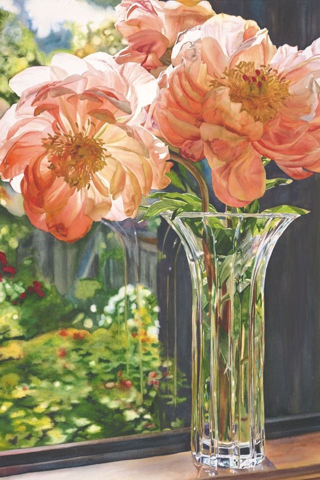 640x960 Flower - painting iPhone 4s Wallpaper