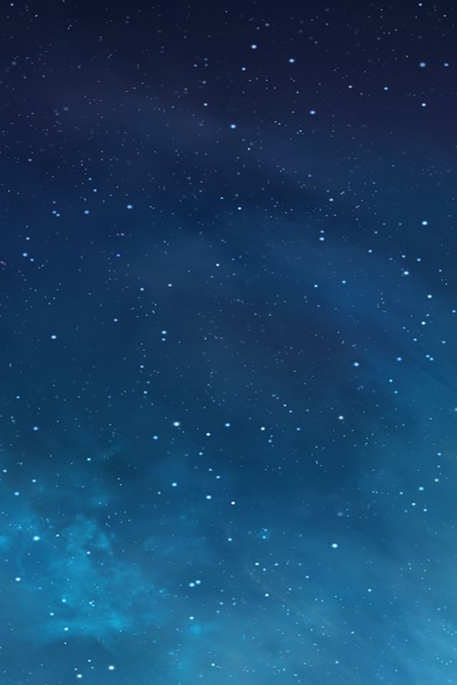 640x960 Ios 7 Galaxy - black iPhone 4s Wallpaper