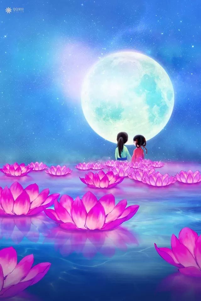 640x960 Mid autumn festival - white iPhone 4s Wallpaper