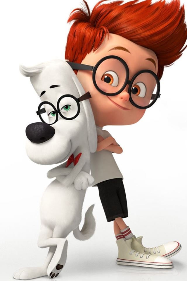 640x960 Mr Peabody And Sherman - gray iPhone 4s Wallpaper