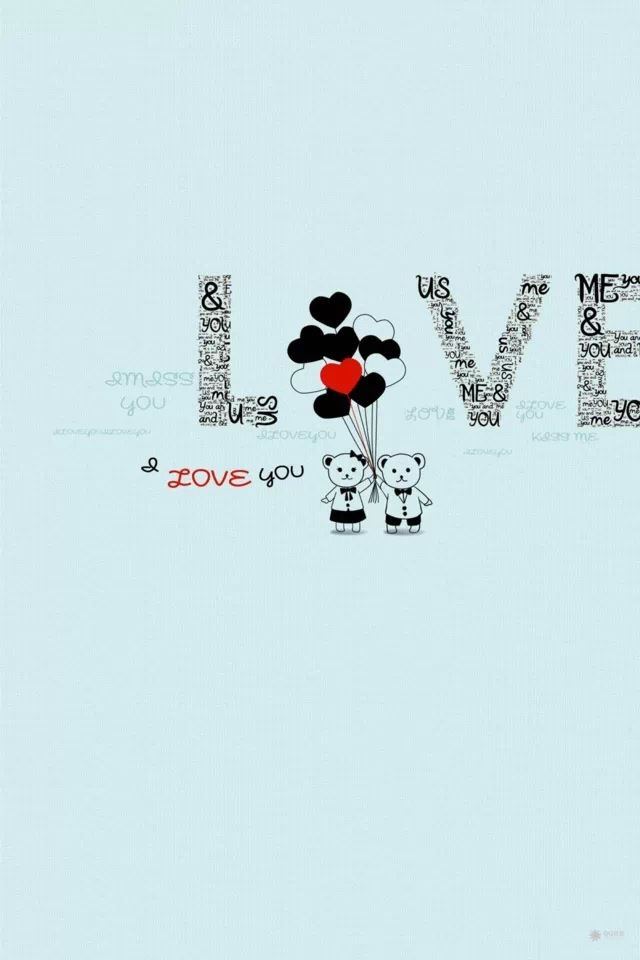 640x960 I love you - word iPhone 4s Wallpaper