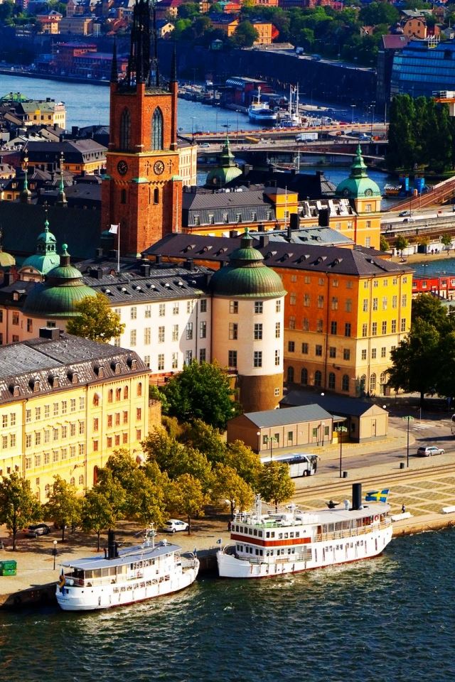 640x960 Stockholm Sweden - town iPhone 4s Wallpaper