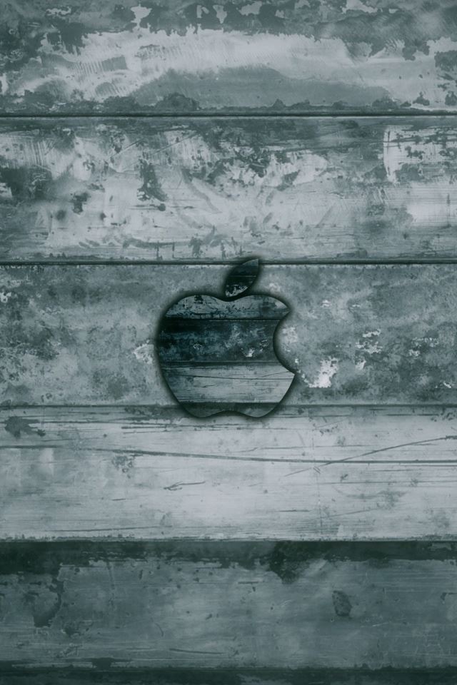 640x960 Apple Grunge Wood - strip iPhone 4s Wallpaper