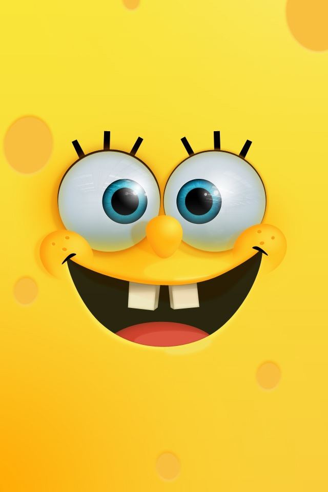640x960 SpongeBob - black iPhone 4s Wallpaper