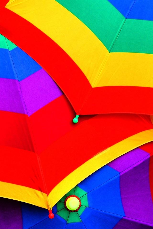 640x960 Colorful Umbrellas - colorful iPhone 4s Wallpaper