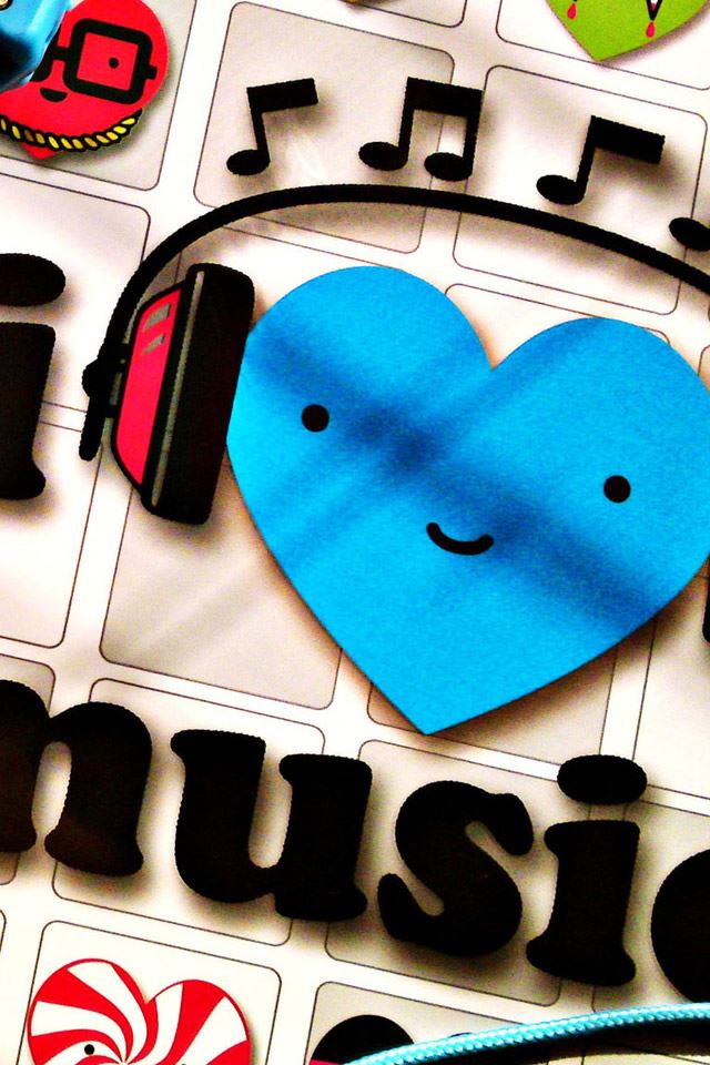 640x960 I Love Music - music iPhone 4s Wallpaper