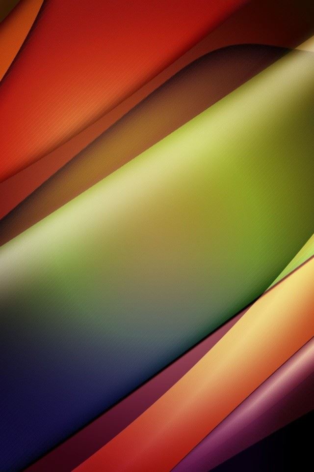 640x960 Line Glow Waves - colorful iPhone 4s Wallpaper
