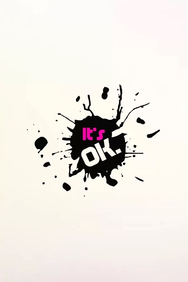 640x960 It's ok - dripping iPhone 4s Wallpaper