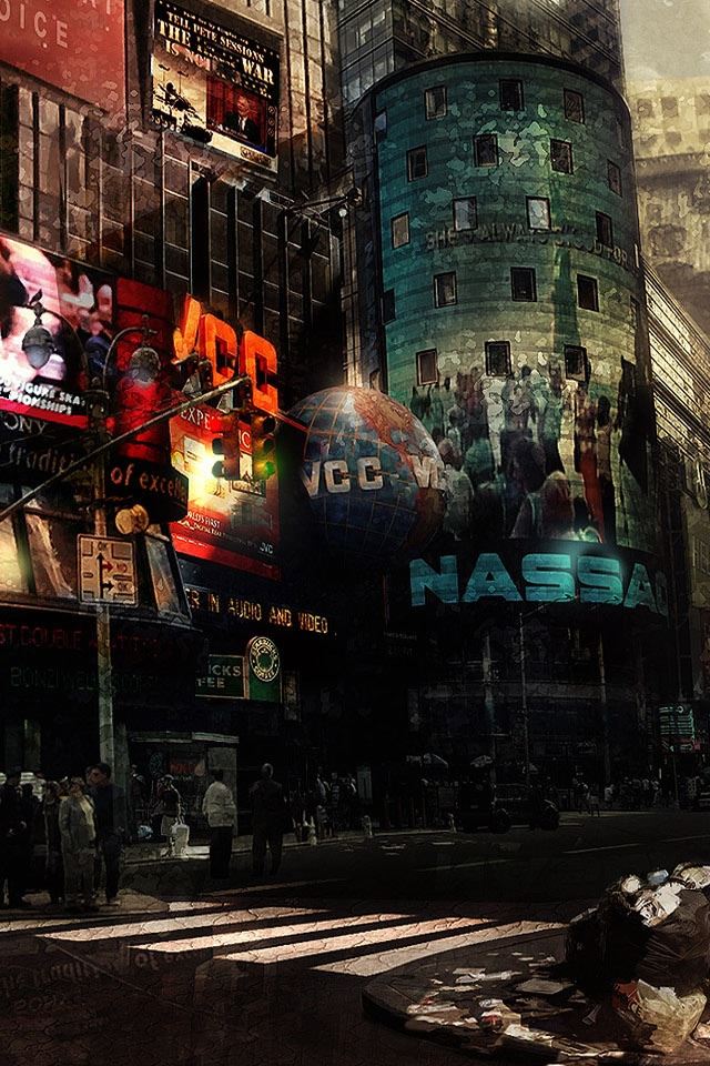640x960 Prototype - city iPhone 4s Wallpaper