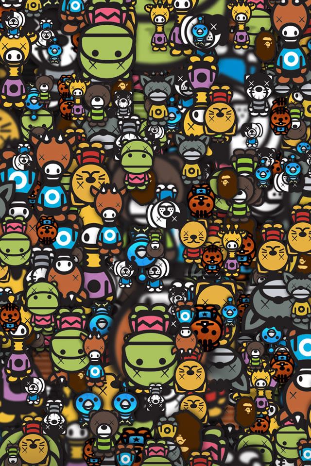 640x960 Many Funny Animals -  iPhone 4s Wallpaper