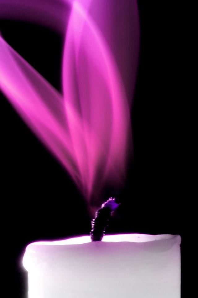 640x960 Purple Candle Picture - candle iPhone 4s Wallpaper