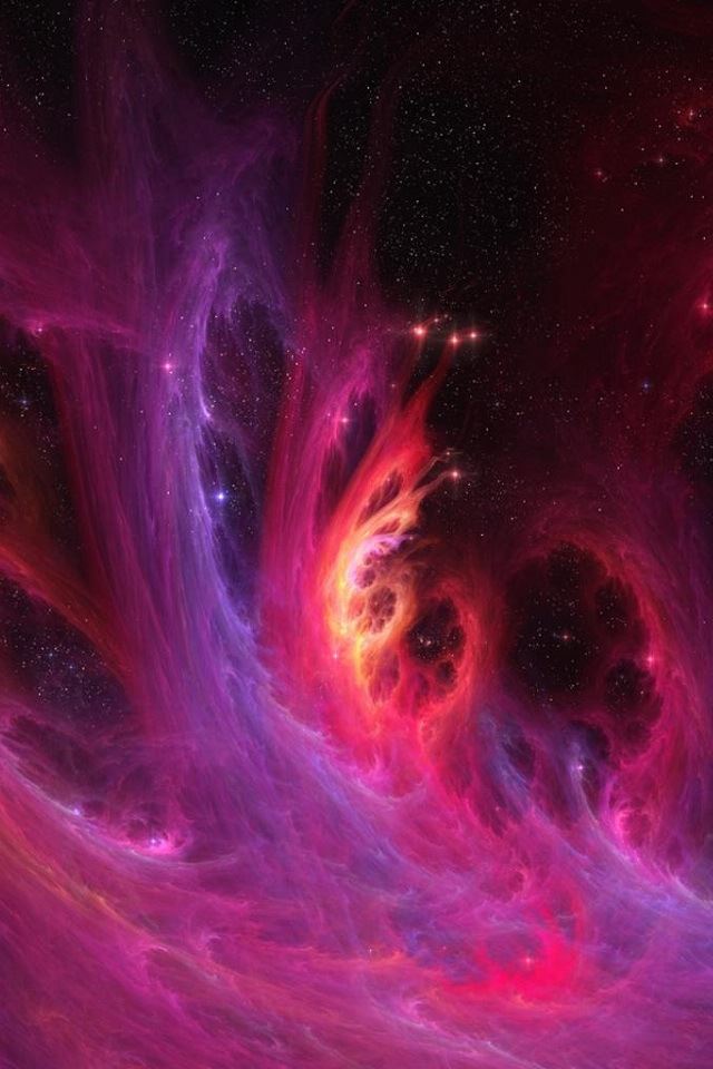 640x960 Purple Nebula - spectacular iPhone 4s Wallpaper