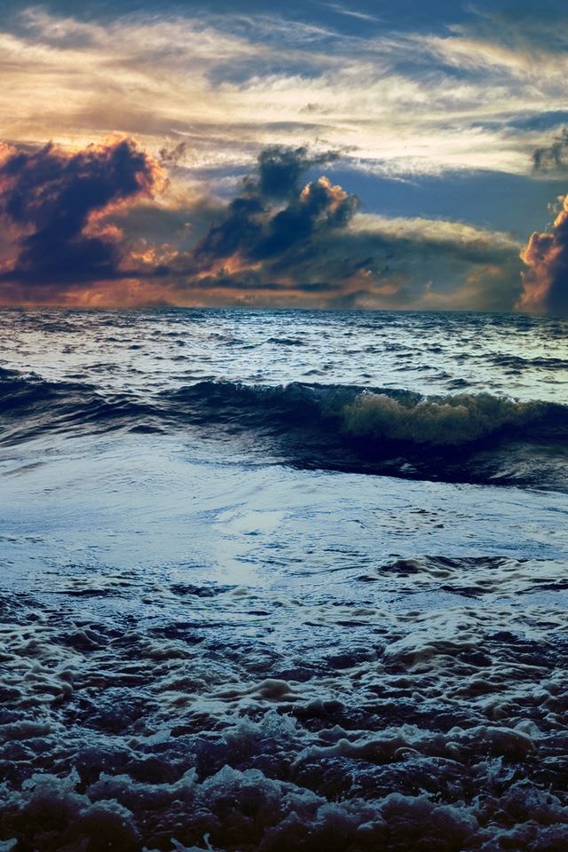 640x960 Sea Waves Landscape - waves iPhone 4s Wallpaper