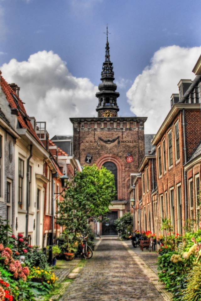 640x960 Street In Holland - house iPhone 4s Wallpaper